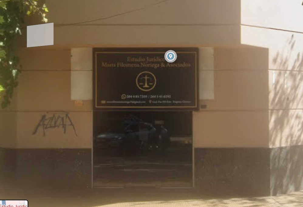 Estudio Jurídico Dra. Noriega - Vista del frente